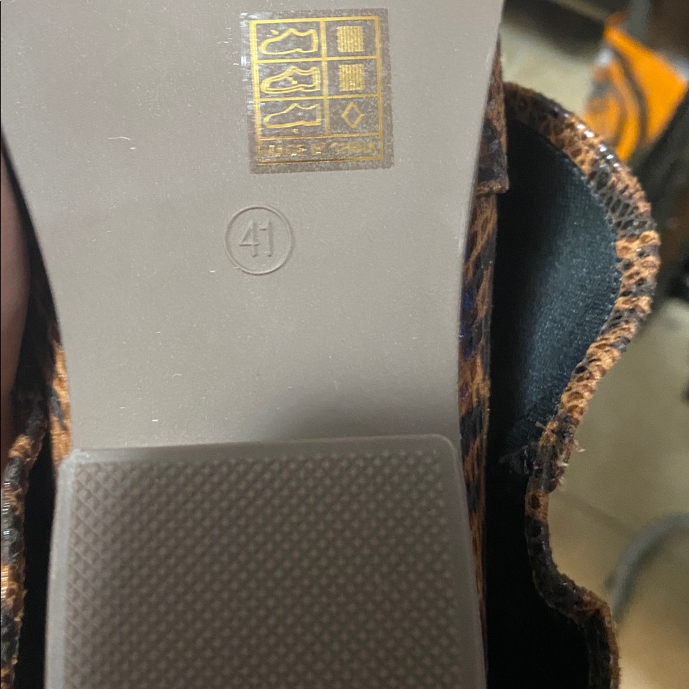 SHEIN Brown & Black Stacked Heel Tall Shaft Leopard Print Women's Boots - NWOT - Picture 9 of 12